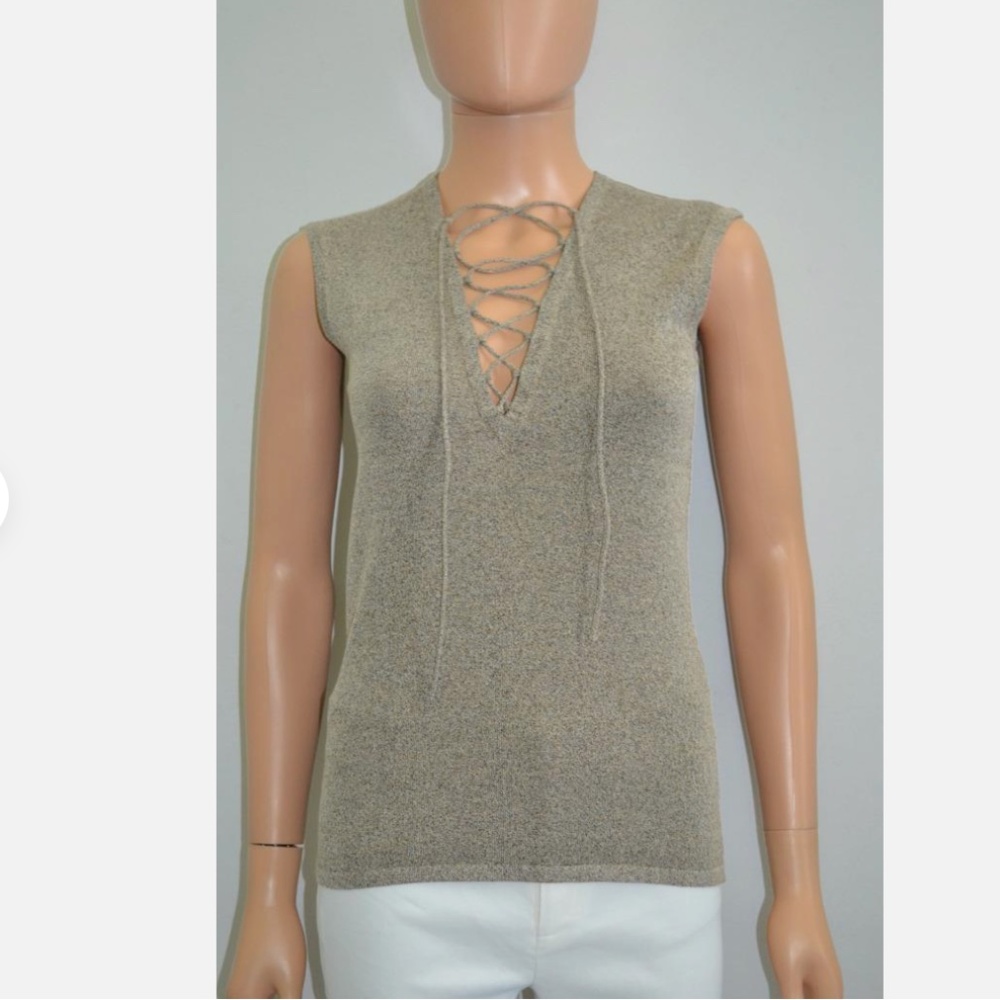 Iro Alidaspe Lace Up Tank Size XS Intermix
